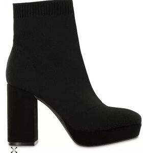 MIA Women's Candra Knit Platform Block-Heel Booties